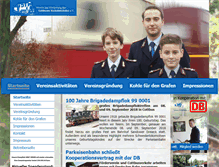Tablet Screenshot of parkeisenbahn-verein.de